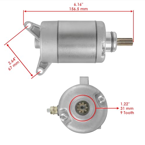 Caltric Starter Compatible con Yamaha YFZ450 LE 2004 / YFZ450 SE 2005-2009 / SE II 2008 / YFZ450 2004-2013 miniatura 2