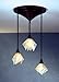 Meyda 72619 Transitional Three Light Pendant from Metro Collection in Craftsman Brown Finish, 24.00 inches