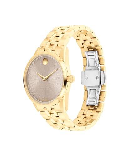 Movado Museum Classic Women's Automatic Watch, Stainless Steel Bracelet, Self-Winding Luxury Timepiece - Gift for Her - 33mm2