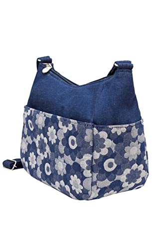Crearekiki Made in Japan Shoulder Bag Women's Lightweight Okayama Denim Margaret Shoulder Mother Birthday Gift DJ-13mus