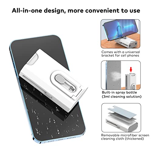 Image of 8-in-1 Electronic Cleaner kit- Portable Cleaning kit for Airpods /Earbuds /Phone /Camera /Watch /Laptop,with Cleaning Pen and Spray Bottle,Multifunctional Cleaning Tool