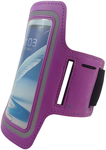 LG G3 & LG G2 Neoprene Cell Phone Arm Band for Running, Walking, Hiking, and Other Exercise and Sports Activities by ASCT (Light Purple)