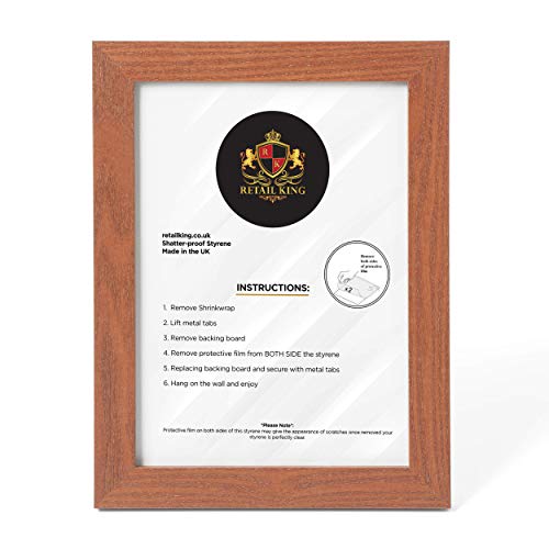 Frames Handmade Photo Picture Wall Art Hanging Home Decor Photo Hand Draw Pictures (WALNUT, 50 x 60 cm)