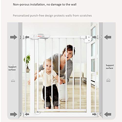 Barrière de sécurité escalier sans perçage à fixation par pression robuste