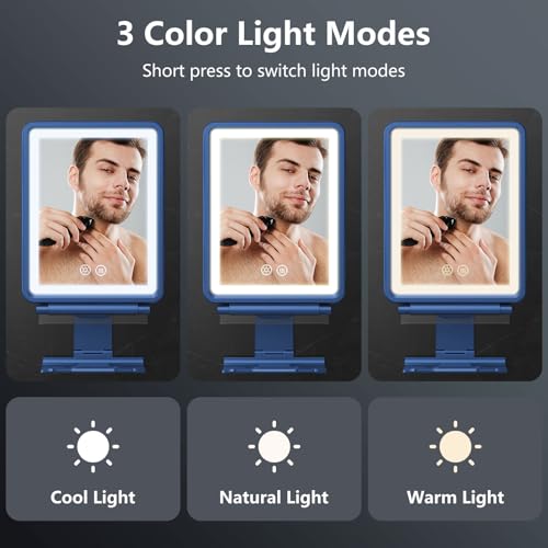Image of Heated Shower Mirror Fogless for Shaving, Anti-Fog Mirror for Shower
