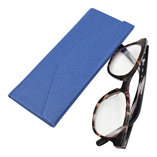 Image of Real Sic Glasses Case for Men and Women - Magnetic Folding Hard Shell Sunglass Holder - Inspired by Solid Color