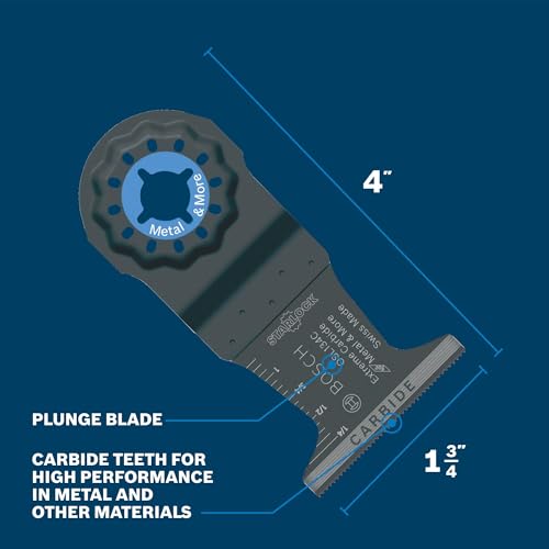 Image of Bosch OSL134C 1-3 /4 in. Starlock Oscillating Multi Tool Carbide Plunge Cut Blade