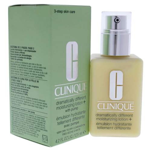 Clinique Dramatically Different Moisturizing Lotion+ with Pump Very Dry to Dry Combination Skin 4.2 oz / 125 ml Clinique Dramatically Different Moisturizing Lotion+ with Pump Very Dry to Dry Combination Skin 4.2 oz / 125 ml
