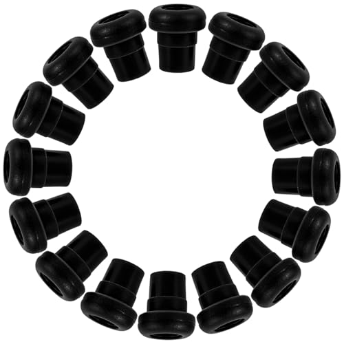 Toddmomy Lot de 16 Bouchons de Tige en Plastique Noir pour Foot, Embouts de Sécurité Résistants et Faciles à Installer pour Accessoires Football