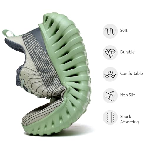 Image of GSLMOLN Wowen Walking Shoes Casual Shoes Breathable Walking Sneakers for Workouts Cushioned Flexible Womens Shoes Training Fashion Sneakers