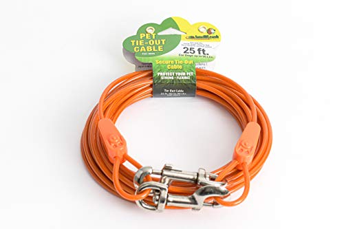 IntelliLeash Products Tie Out Cable for Dogs (90 lb/25')