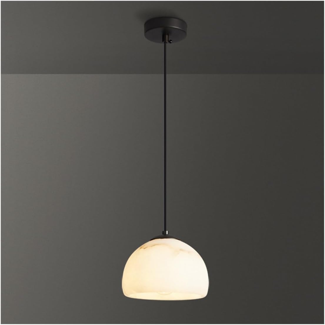 Olskfuh Onecolor Chandelier Light Fixture All Copper Modern Hanging Lamp Natural Cloud Stone Pendant Lamp Adjustable Height Pendant Lights Chandelier Lamps,-15 * 11Cm