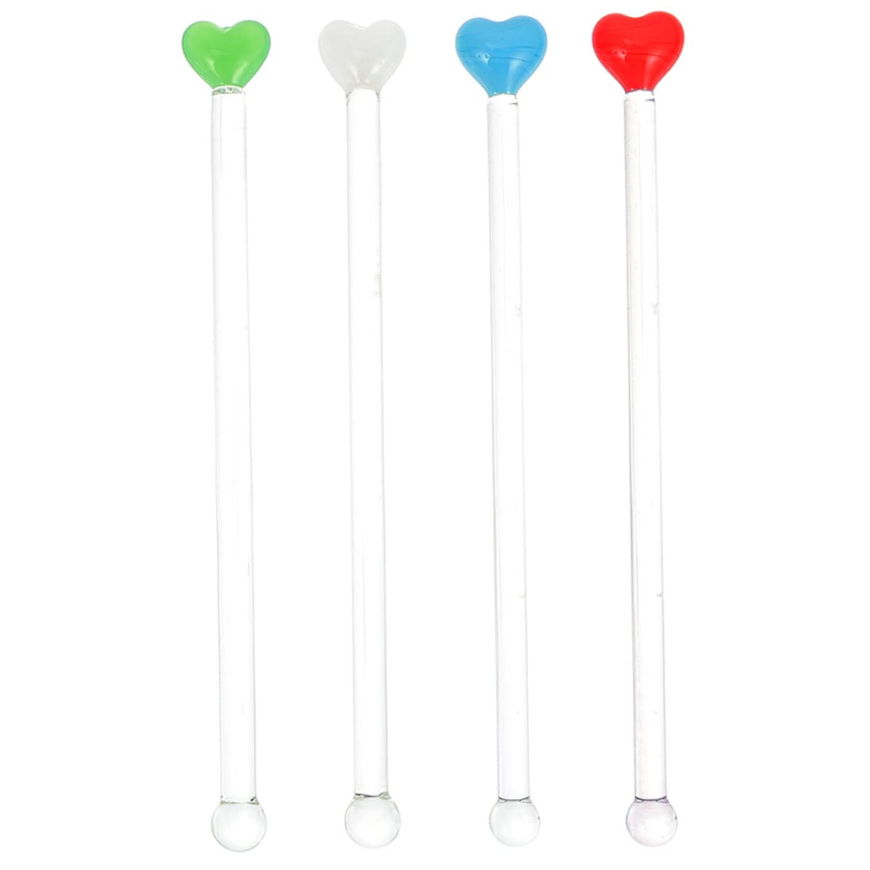 DECHOUS 4pcs Juice Blender Stirrers Sticks Cocktails Ready to Drink Accessories Stirring Green Drink Stir Reusable Coffee Mixers Cocktail Skewers Drinks Glass re-usable