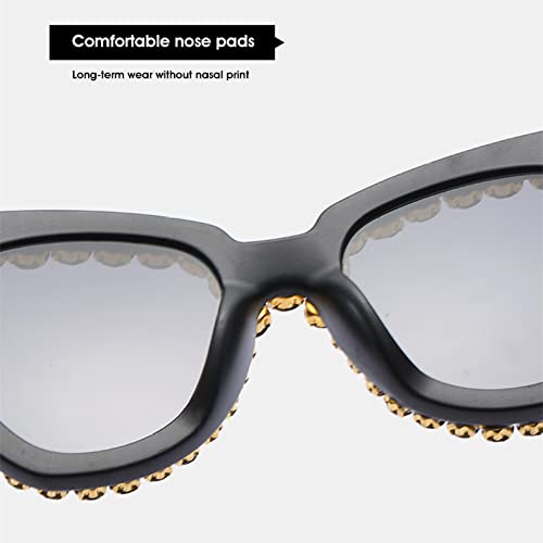 Lunettes de soleil cat eye strass idéales pour vos terrasses et soirées - 5