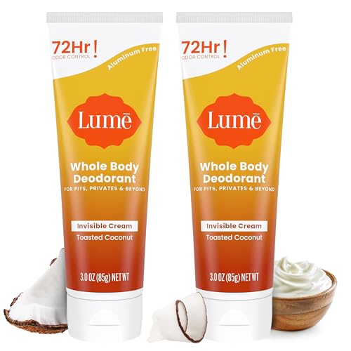 Lume Whole Body Deodorant - Toasted Coconut (2-pack) 3.0 oz