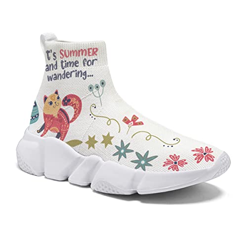 Animal Painted Kids Shoes Boys Girls Sneakers Sock Shoes Casual Fashion Tennis Shoes(Toddler/Little Kid/Big Kid)