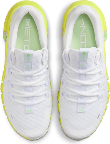 Nike Free Metcon 5 Women's Workout Shoes (DV3950-106, White/Luminous Green/SEA Glass/Lime Blast) Size 103