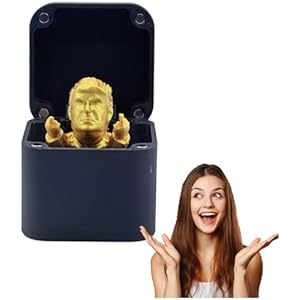 WOPLAY Trump Head in a Box,Trump Finger in a Box, Box of Surprise Trump Head,Trump Head Surprise Gift Box,Hilarious Practical Joke Spoof Toys for Funny Pranks & Jokes (TPGFinger, 1pcs)