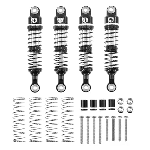 Powerhobby 62mm Threaded Oil Shocks (4) 1/18 Redcat Ascent-18