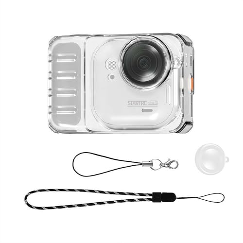 For Insta360 Go Ultrap P[X NA  یJo[ YLbv + h~Xgbv*2t ߗ ΂ݖh~ TPUp M݌v ~ ϏՌ h~ for CX^360 GO Ultragp یP[