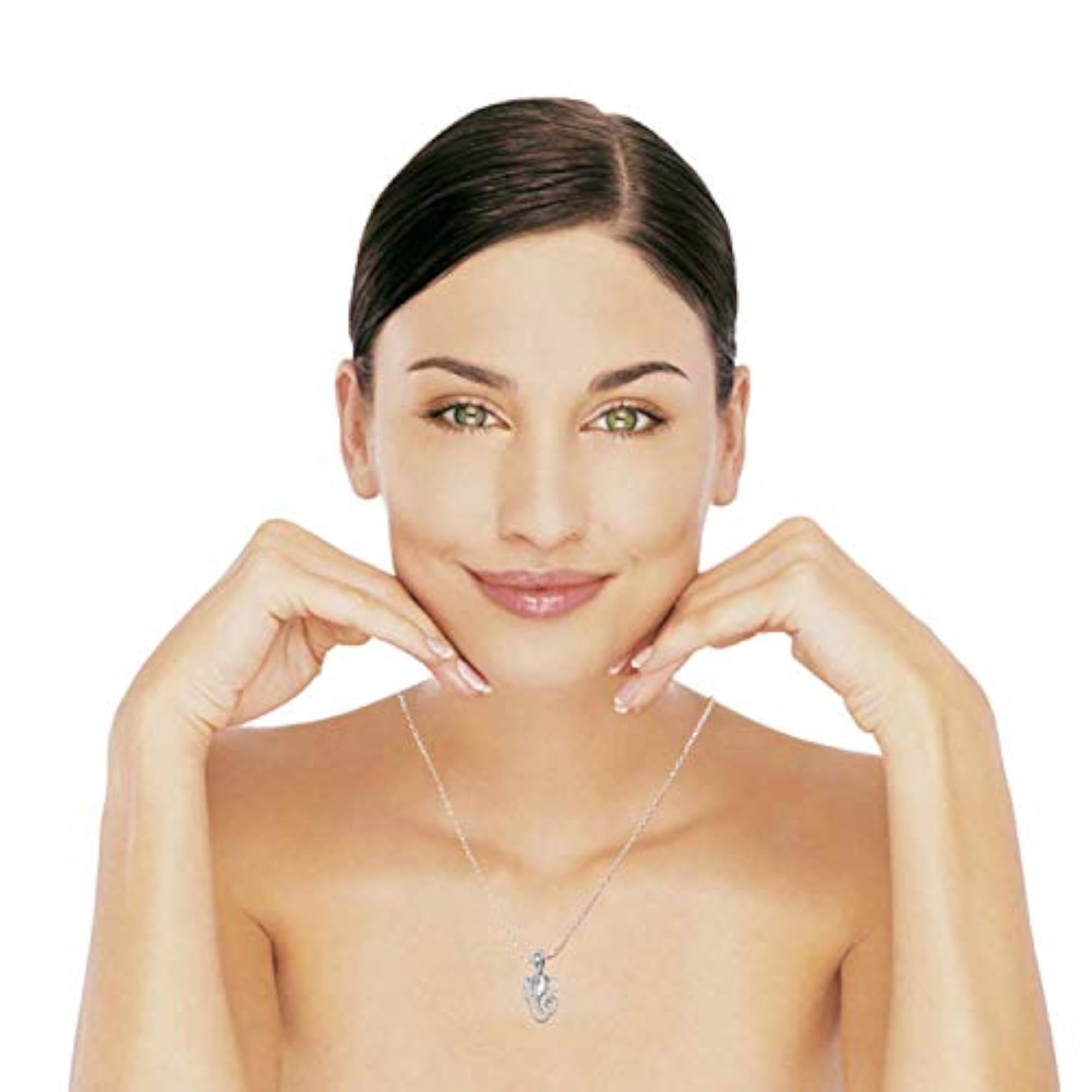 9KT White Gold Pendant, Classic Design