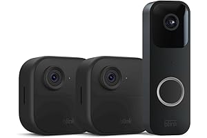 Blink Video Doorbell + 2 Smart Security Camera System for Complete Home Protection