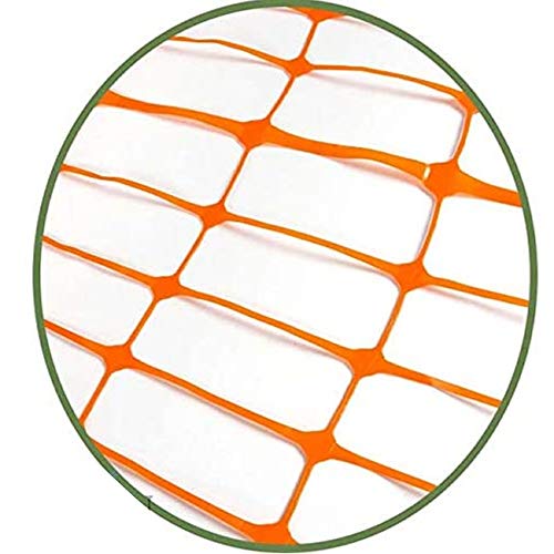 Suinga MALLA BALIZAMIENTO 1 x 50 m, cuadro 4x10 cm. Fabricada en polietileno y de gran resistencia al sol con protección Anti-UV