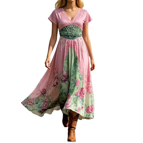 Robe longue femme chic et élégant imprimé florale