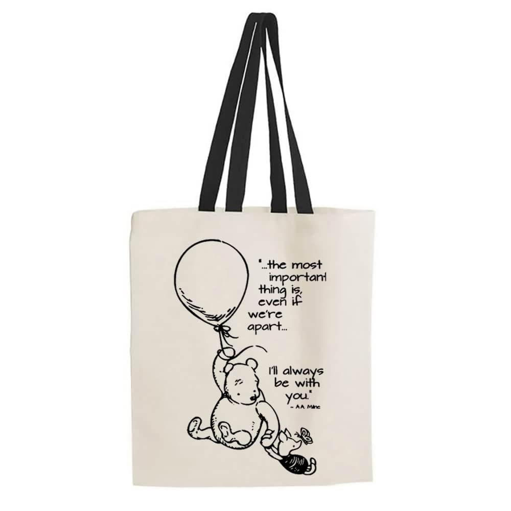 Getagifti'll always be with you The Pooh Quote Birthday Secret Santa Chritmas Reusable Bag, Shopping Bag, Tote Bag.