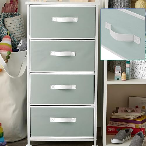 Image of Kuber Industries Foldable Boxes For Storage (Pack of 2) - Multipurpose Storage Organizer For Clothes | Wardrobe | Closet | Toys | Books | Home - Undergarment Organizer Basket With Handle (Light Grey)