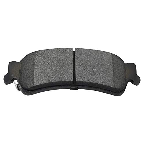 Image of TRQ Rear Brake Pad and Rotor Set Semi Metallic Coated Rotors Calipers Compatible with 2002-2004 2006 Chevrolet Silverado 1500 2000-2001 GMC Yukon XL 1500