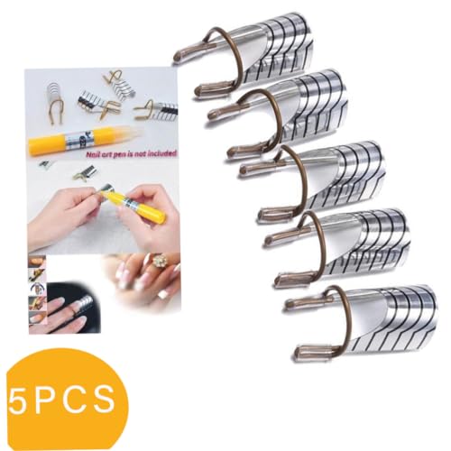 Set de 5 formas reutilizables para extensión de uñas miniatura 7