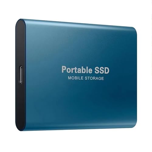 SWZEC Portable 128TB SSD Mobile Storage (Blue)