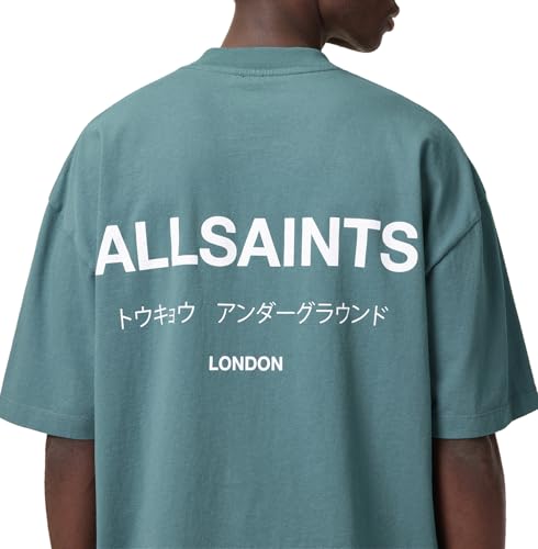 Image of AllSaints Men's Underground Oversized Short Sleeve Crew Neck Shirt