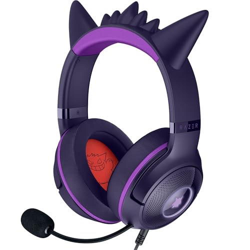Razer Kraken Kitty V2 – Édition Gengar - Casque USB (Pointes Gengar, Éclairage...