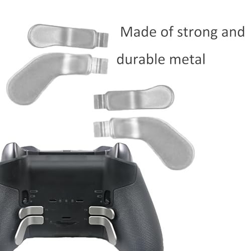 Image of 9 in1 Metal Thumbsticks for Xbox One Elite Series 2 Core Controller,Replacement Paddles for Xbox Elite Series 2 Controller Accessories with 4 Swap Joystick,4 Paddles,1 D-Pads(Silver)
