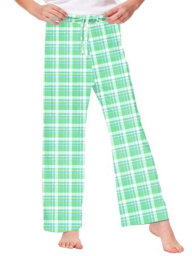 Image of Remimi Girl Boy Plaid Pants Drawstring Summer Casual Loose Bottoms 5-14 Years