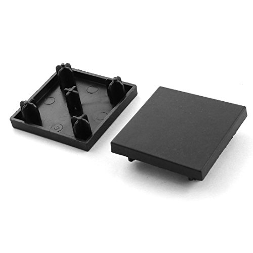 sourcing map 2 piezas 40 x 40 mm cuadradas extrusión tapa para perfil de aluminio
