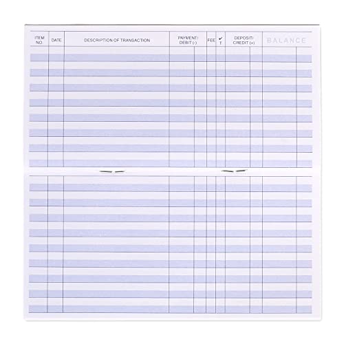 24 Pcs Check Registers For Personal Checkbook, Easy To Read Checkbook Register #TOP2