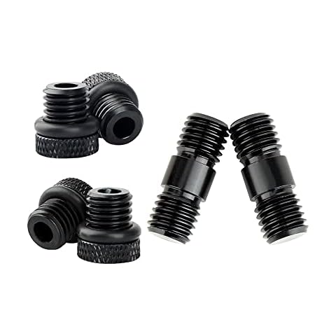 NICEYRIG 15mm Rod Rail Extension Connector M12 Thread and 15mm Rod End Stopper Screw Applicable for Standard 15mm Rod Support DSLR Rig Rail Block - 460 Cover