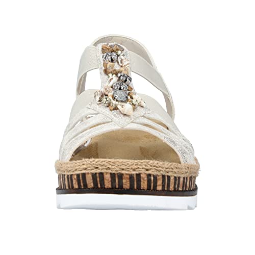 Rieker V7949 beige-gold2