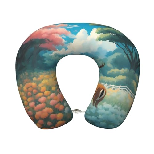 Almohada de viaje espuma viscoelástica U cómoda miniatura 1