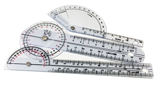 EMI Pocket 3 Piece Goniometer Set: Finger Goniometer, 6