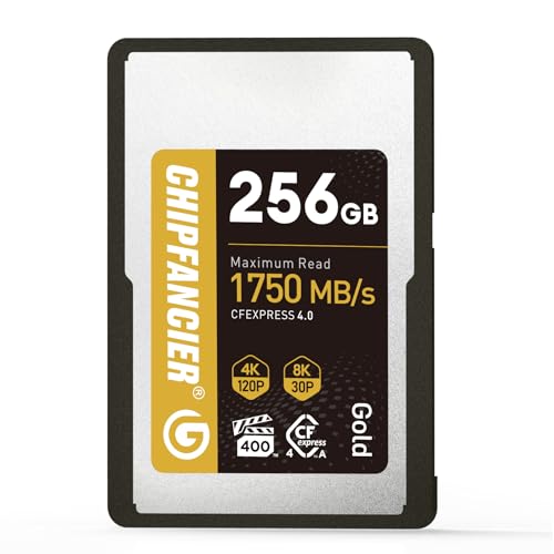 CHIPFANCIER 256GB CFexpress 4.0 Type A Card Up to 1750MB/s Read Speed & 1750MB/s Write Speed Type A...