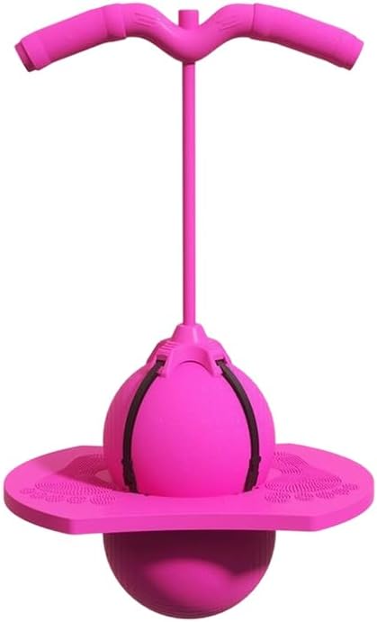 2026 Upgraded Pogo Ball with Handle|High Bounce Jumping Ball&Balance Board for Beginners|110lbs Capacity Indoor Outdoor Active Play Toy with Anti-Slip Deck&Air Pump