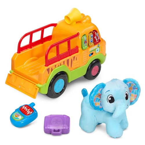 VTech Learn and Rescue Elephant Truck Pull Toy with Plush Elephant - image 3