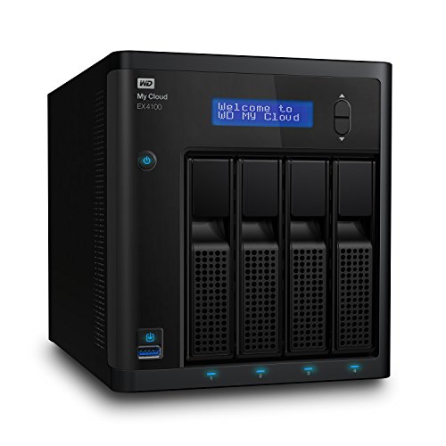 Image of WD 56TB My Cloud EX4100 Expert Series 4-Bay Network Attached Storage - NAS - WDBWZE0560KBK-NESN