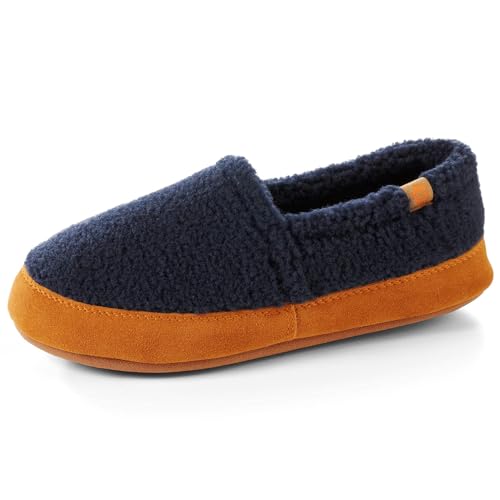 Acorn Soft & Cozy House Slippers for Women - Fleece Lining, Suede Rand, Rubber Sole, Cloud Cushion...