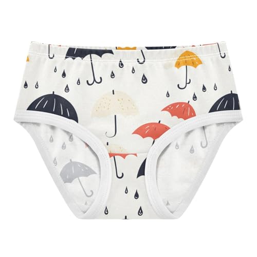 Wusikd Colorful Drops Girls' Underwear Cotton Girls Briefs Soft Toddler Underwear 2T