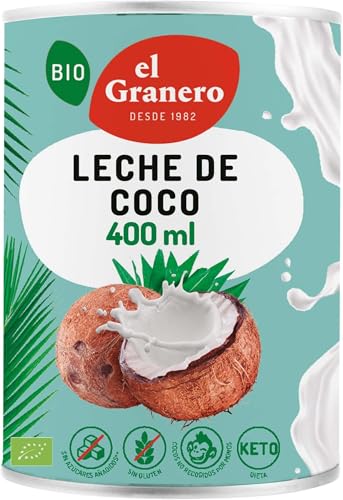 El Granero Integral - Leche De Coco Bio, 400 Ml (Paquete de 6)